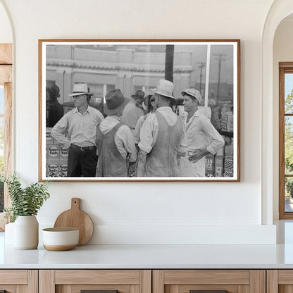 Farmers Conversing on Street in Caruthersville Missouri 1938 - Available at KNOWOL