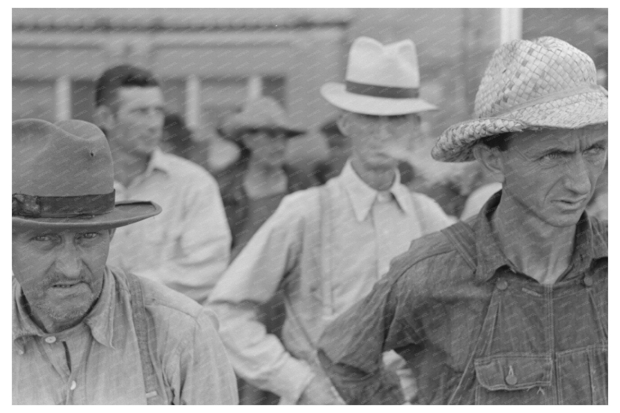 Farmers in Caruthersville Missouri August 1938 Vintage Photo - Available at KNOWOL