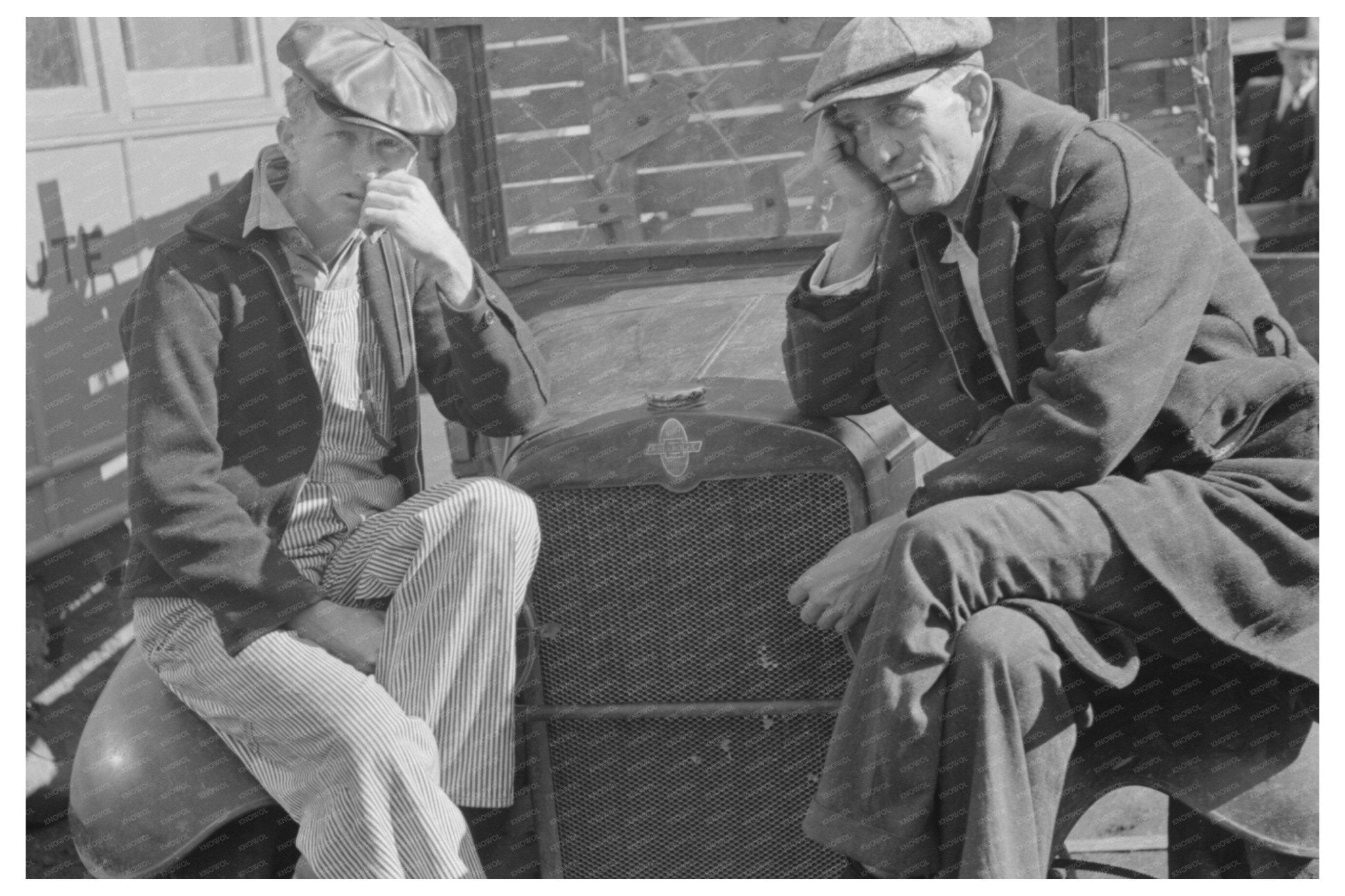 Farmers on Trucks Laurel Mississippi January 1939 - Available at KNOWOL