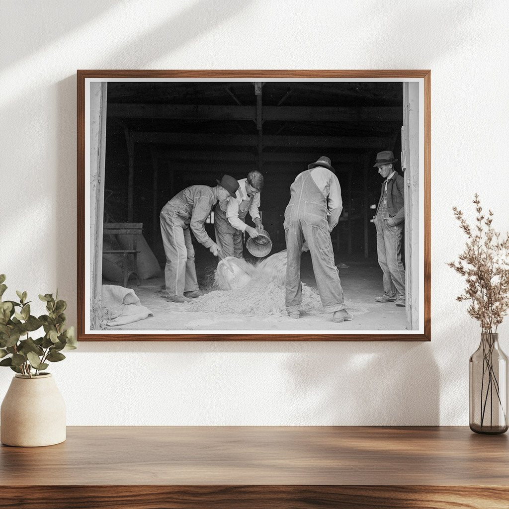 Farmers Preparing Grasshopper Bait in Oklahoma City 1937 - Available at KNOWOL