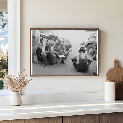 Farmers Relax in Steele Missouri August 1938 Vintage Photo - Available at KNOWOL