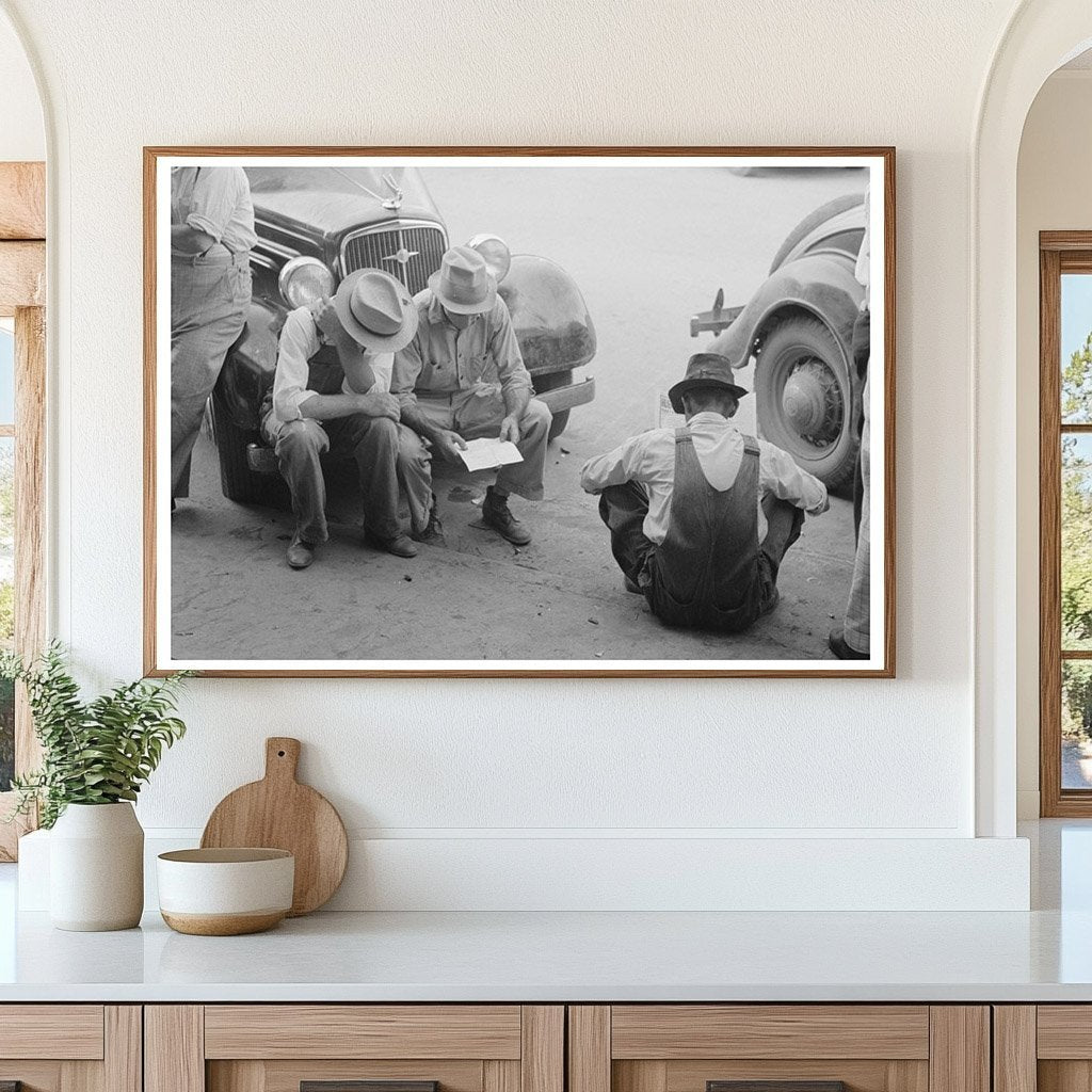 Farmers Relax in Steele Missouri August 1938 Vintage Photo - Available at KNOWOL