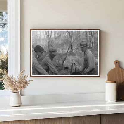 Farmers Sawing Wood for Fuel in Aledo Illinois 1936 - Available at KNOWOL