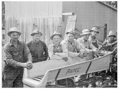 Farmers Using Ensilage Cutter in Oregon 1939 - Available at KNOWOL