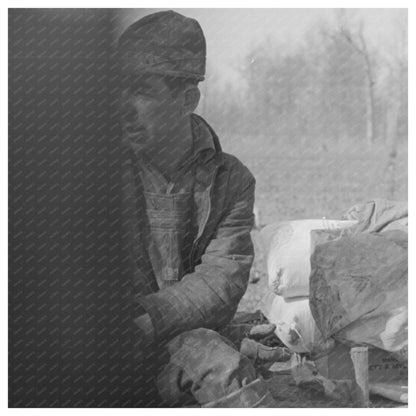 Farmers Using Mud Sled at Chicot Farms Arkansas 1939 - Available at KNOWOL