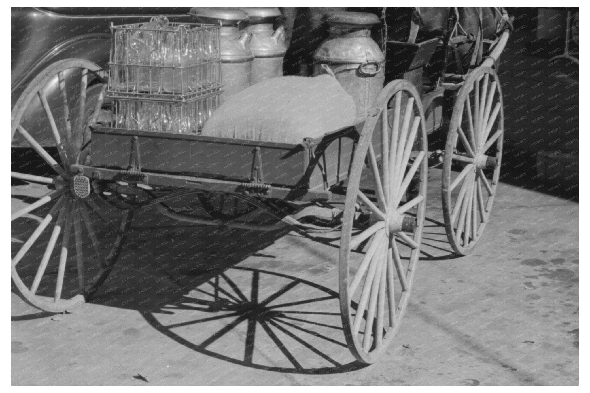 Farmers Wagon in Bradford Vermont October 1939 - Available at KNOWOL