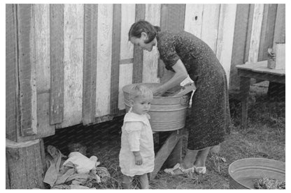 Farmers Wife Washing Clothes Morganza Louisiana 1938 - Available at KNOWOL