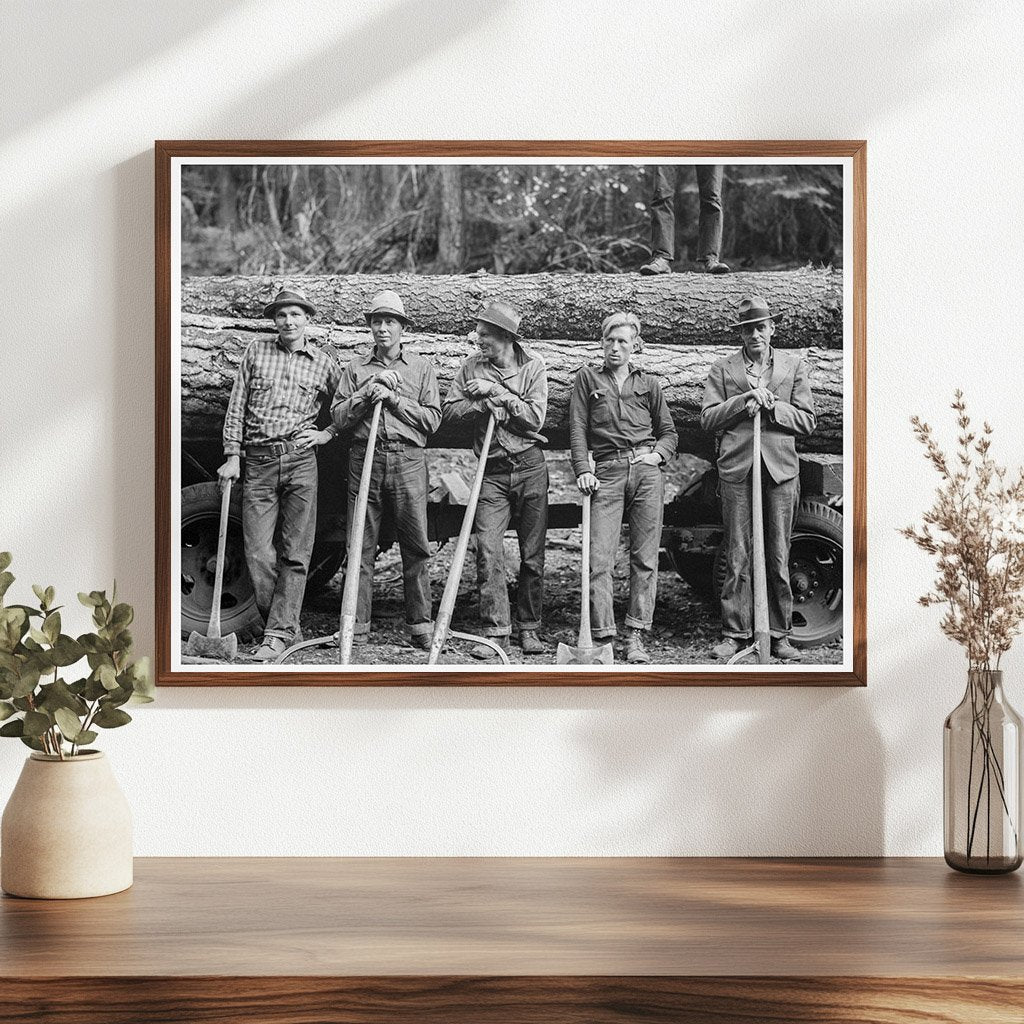 Farmers with Logs in Gem County Idaho October 1939 - Available at KNOWOL