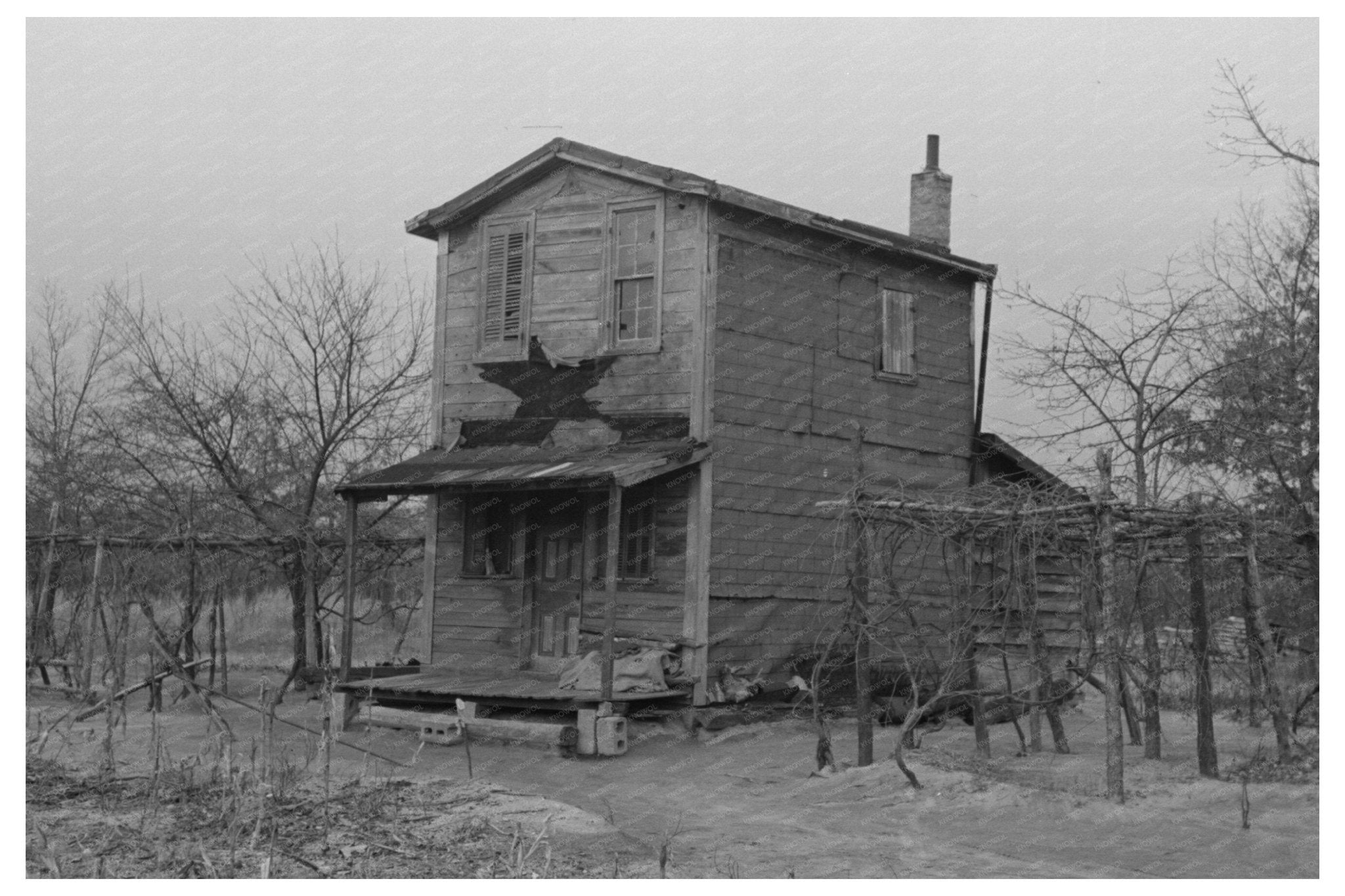 Farmhouse in Pine Barrens New Jersey January 1938 - Available at KNOWOL