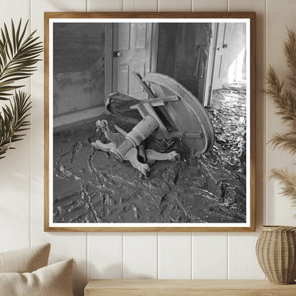 Farmhouse Interior Posey County Indiana Flood February 1937 - Available at KNOWOL