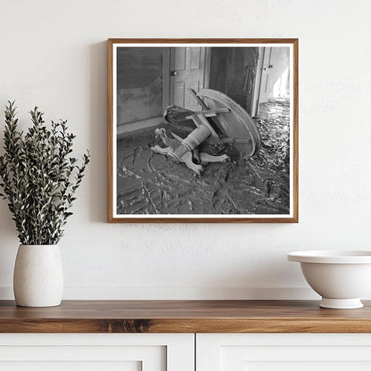 Farmhouse Interior Posey County Indiana Flood February 1937 - Available at KNOWOL