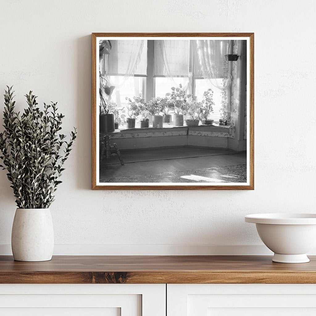 Farmhouse Living Room Window Mercer County Illinois 1936 - Available at KNOWOL