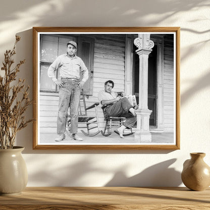 Father and Son Idle Workers Bridgton New Jersey 1936 - Available at KNOWOL