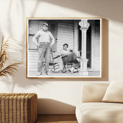 Father and Son Idle Workers Bridgton New Jersey 1936 - Available at KNOWOL