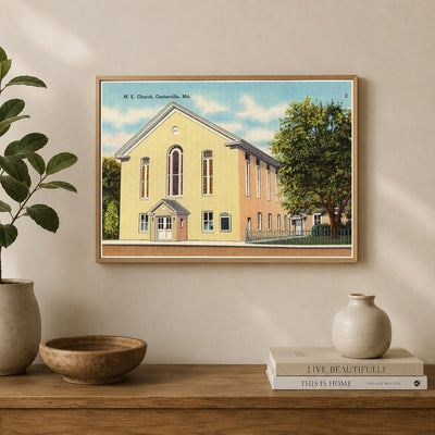 M. E. Church, Centerville, MD — Vintage Maryland Postcard