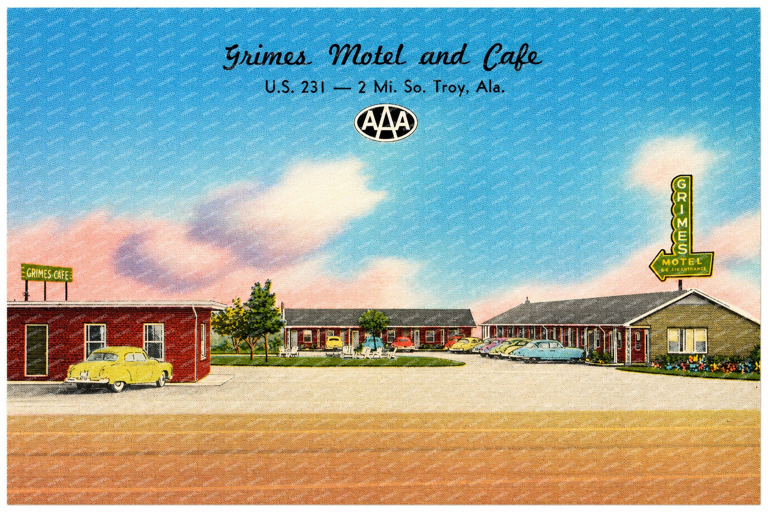 Troy, AL: Grimes Motel and Café