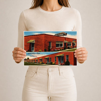 Hagerstown Motel, 2 miles north of Hagerstown directly on U. S. 11, Hagerstown, MD — Vintage Maryland Postcard