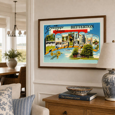 Greetings from Betterton, Maryland — Vintage Maryland Postcard