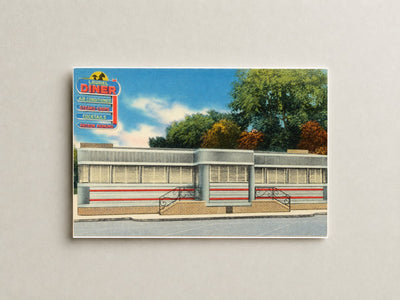 The New Laurel Diner, midway between Baltimore, MD And Washington, D. C. , on Route #1, Laurel, Maryland — Vintage Maryland Postcard