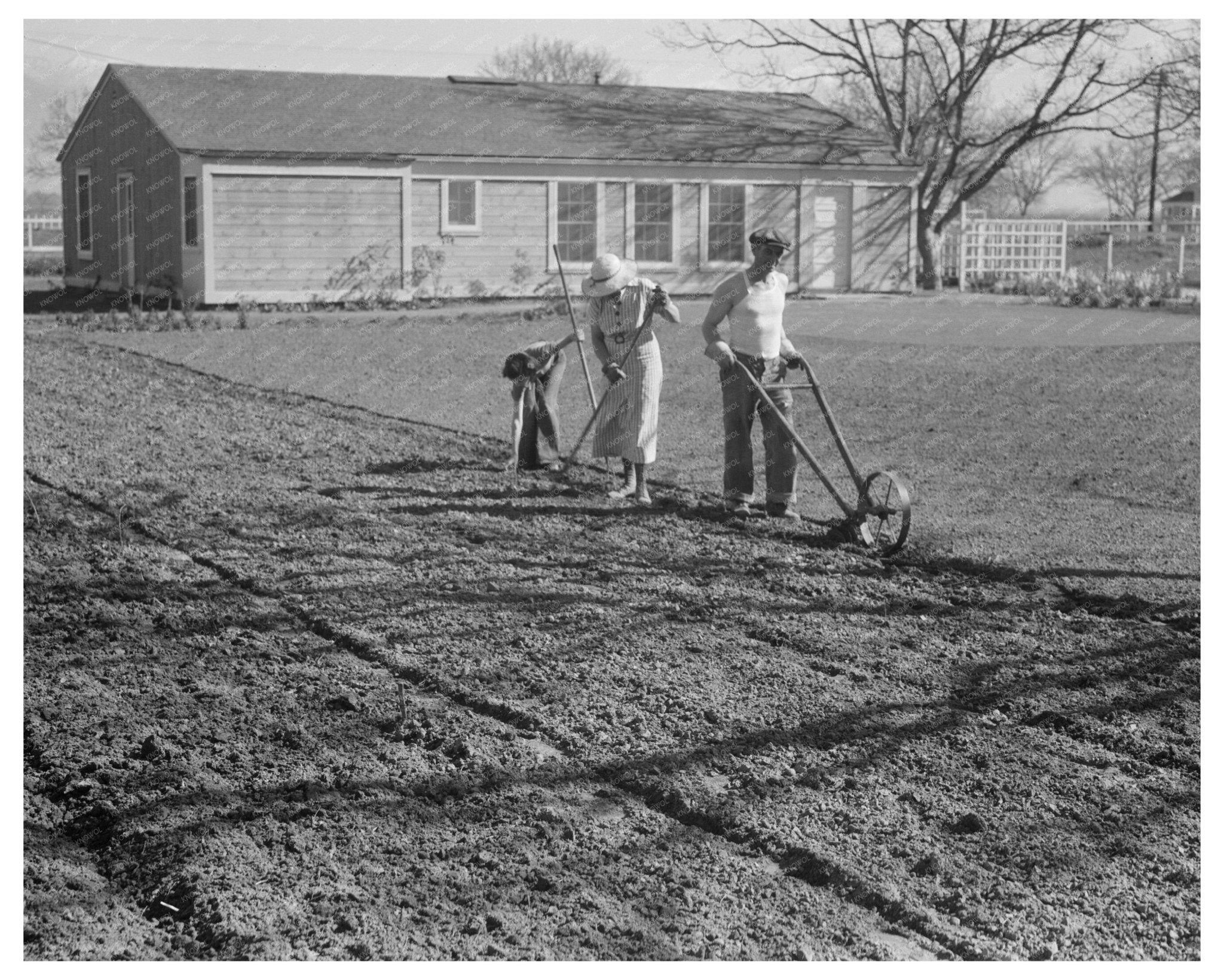 Federal Subsistence House in El Monte California February 1936 Vintage Photo - Available at KNOWOL