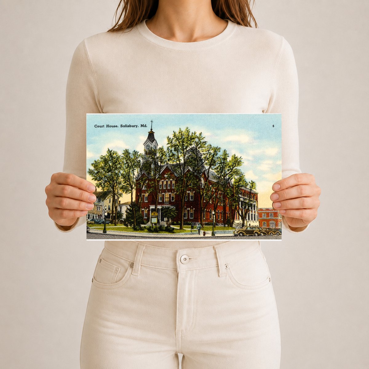 Court House, Salisbury, MD — Vintage Maryland Postcard