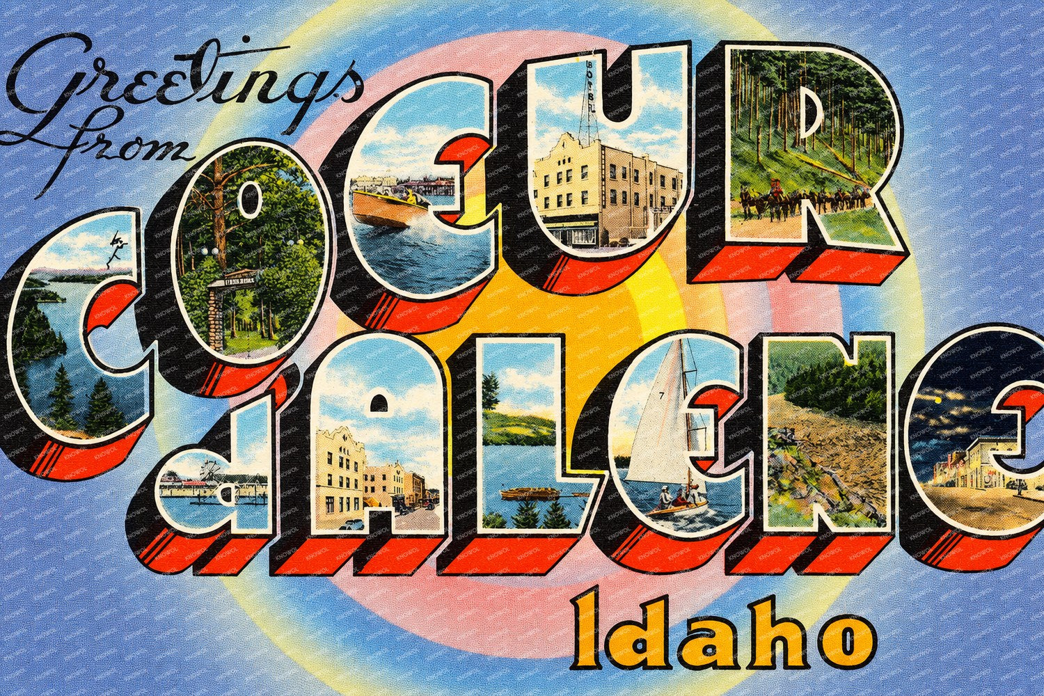 Coeur d'Alene, ID: Greetings from Coeur d'Alene