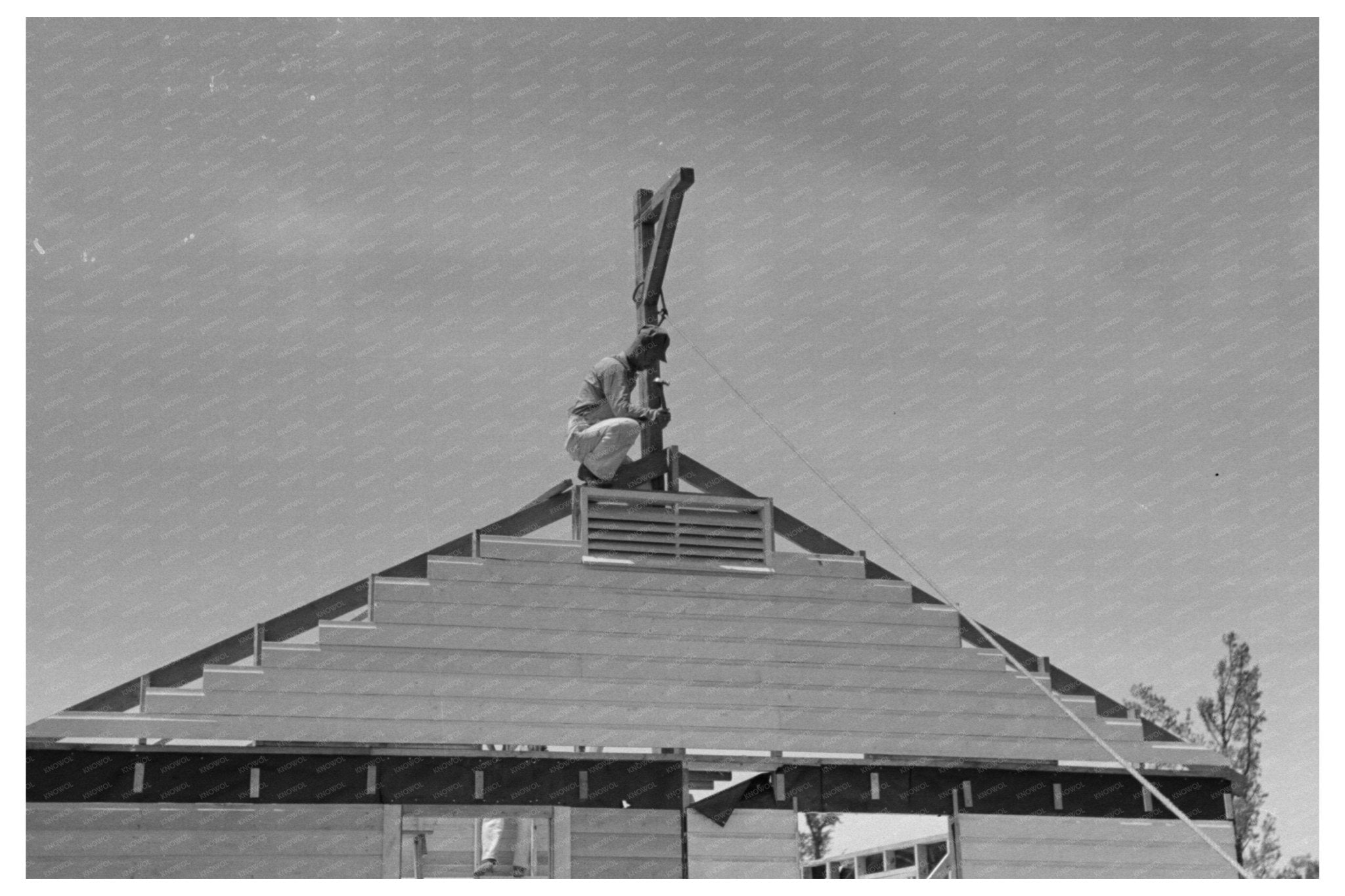 Fieldhouse Construction at Southeast Missouri Farms 1938 - Available at KNOWOL