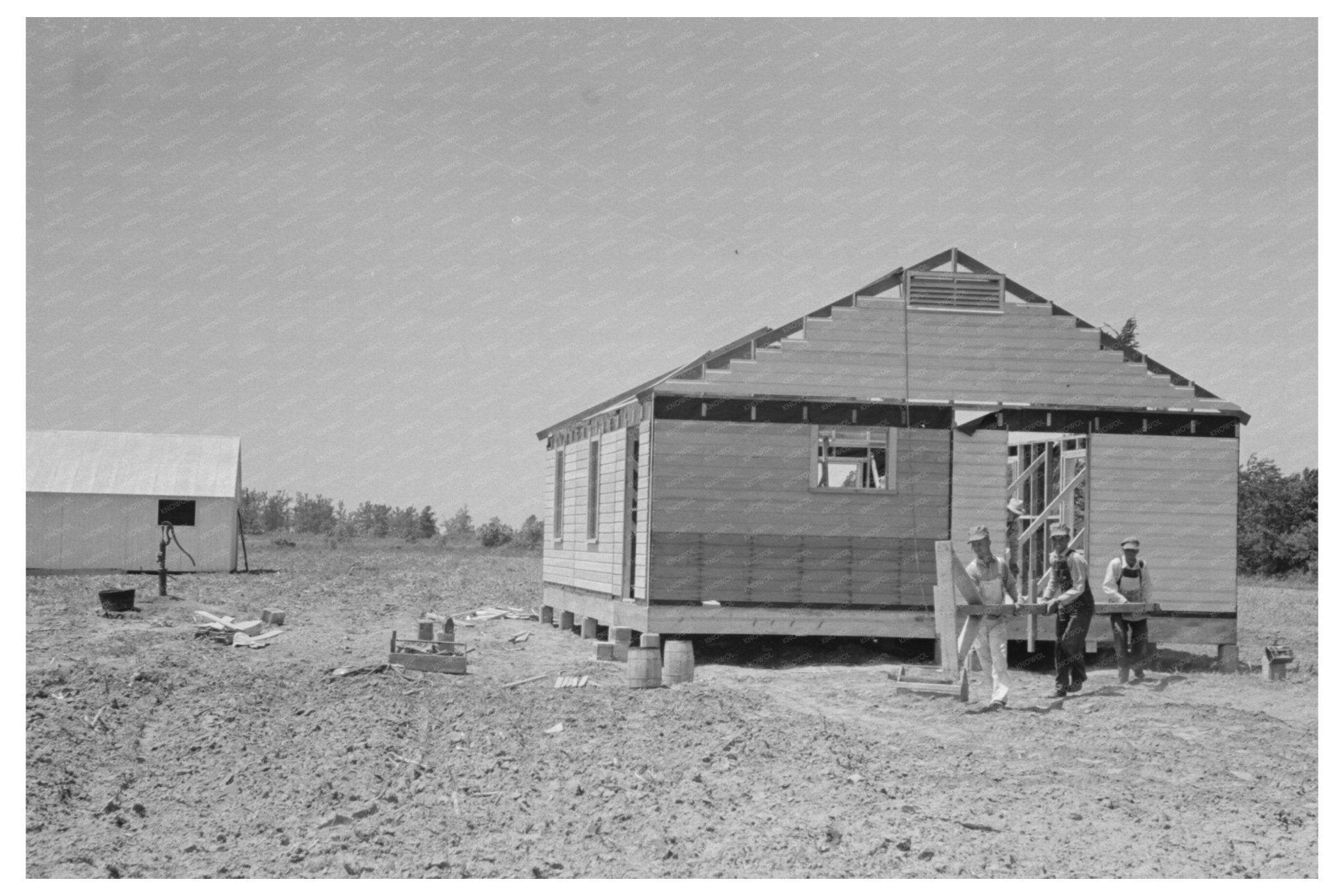 Fieldhouse Construction Southeast Missouri 1938 - Available at KNOWOL