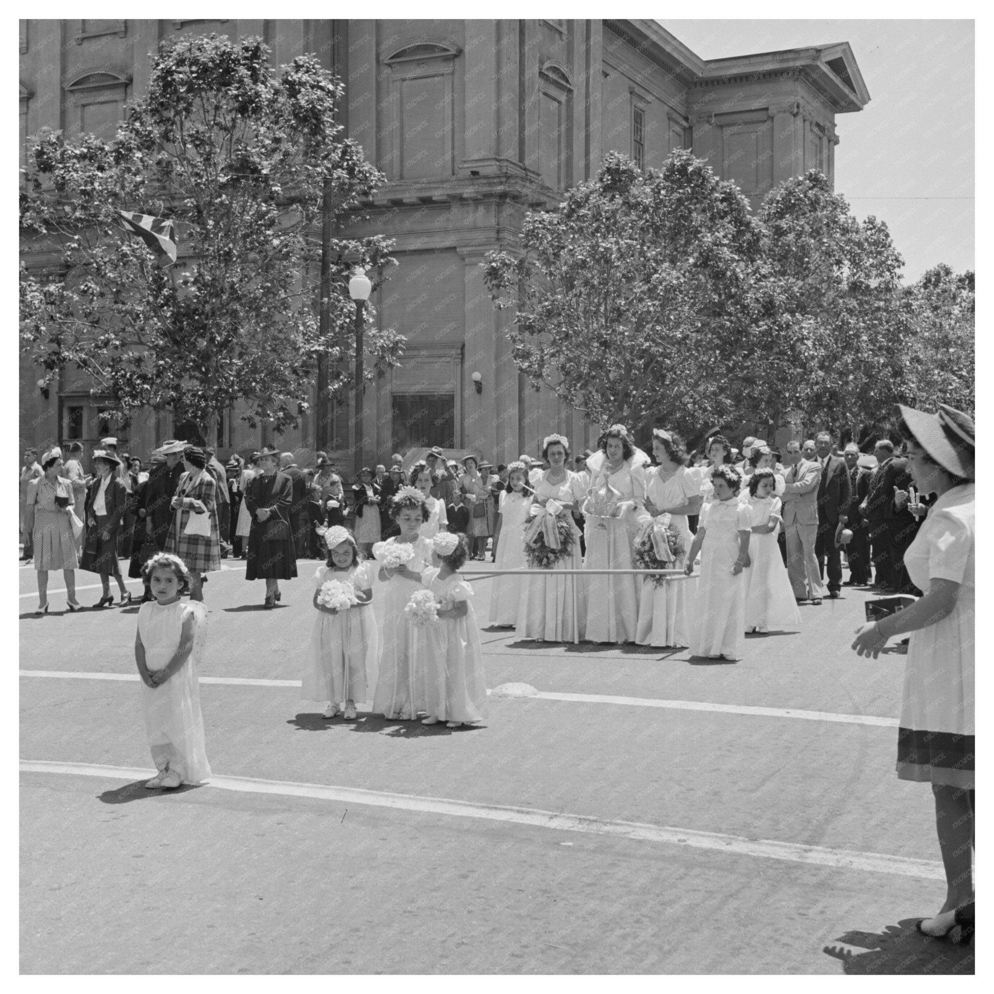 Fiesta of the Holy Ghost Parade Santa Clara 1942 - Available at KNOWOL