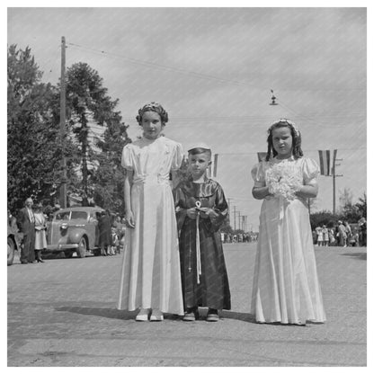 Fiesta of the Holy Ghost Parade Santa Clara California 1942 - Available at KNOWOL