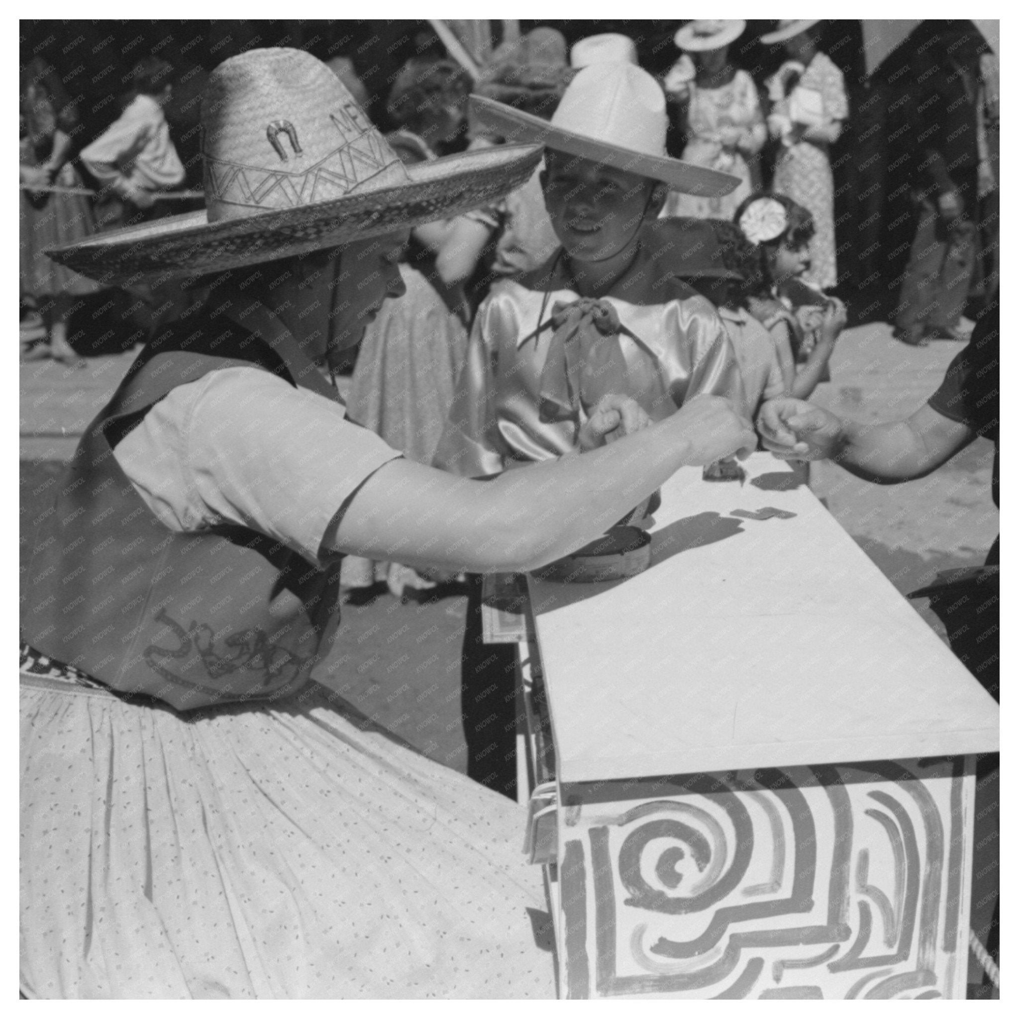 Fiesta Scene in Taos New Mexico July 1940 - Available at KNOWOL