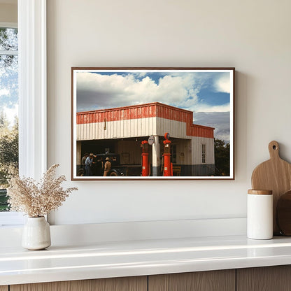 Filling Station and Garage in Pie Town New Mexico 1940 - Available at KNOWOL