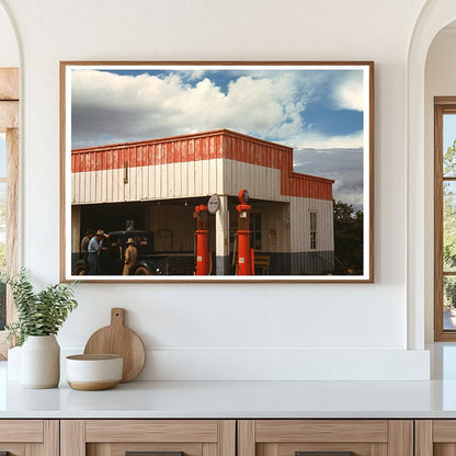 Filling Station and Garage in Pie Town New Mexico 1940 - Available at KNOWOL