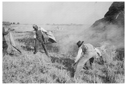 Firefighters Battle Rice Field Blaze September 1938 - Available at KNOWOL