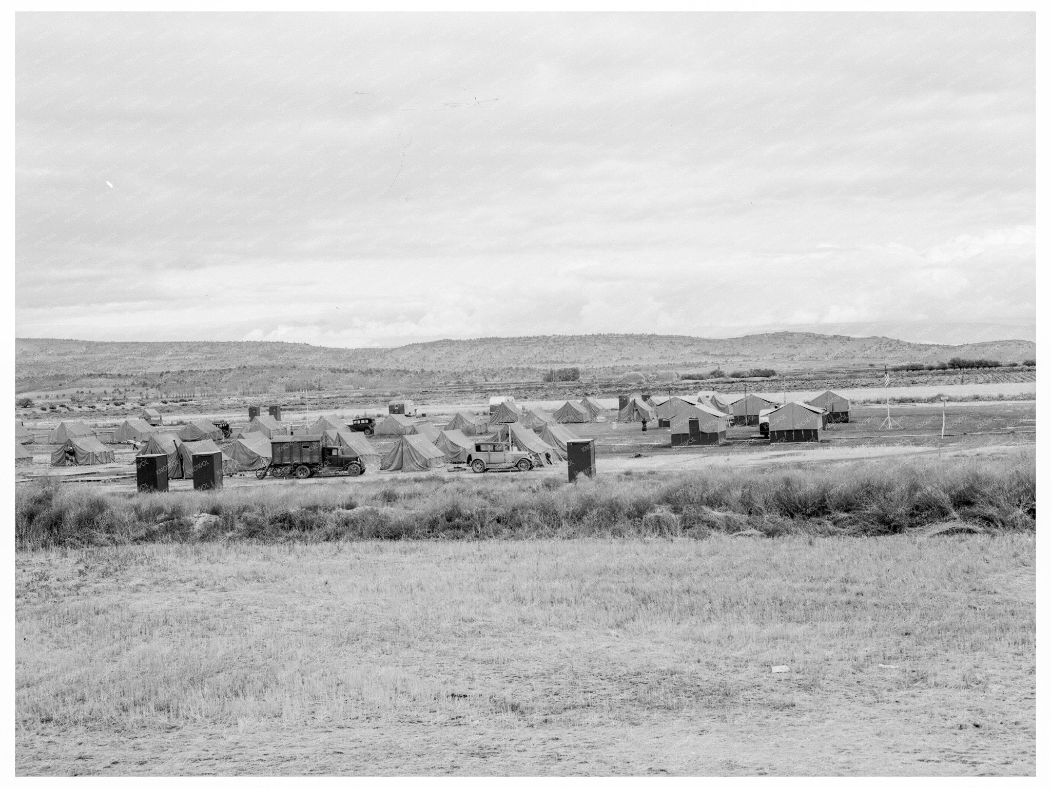 First Farm Security Administration Mobile Camp Oregon 1939 - Available at KNOWOL