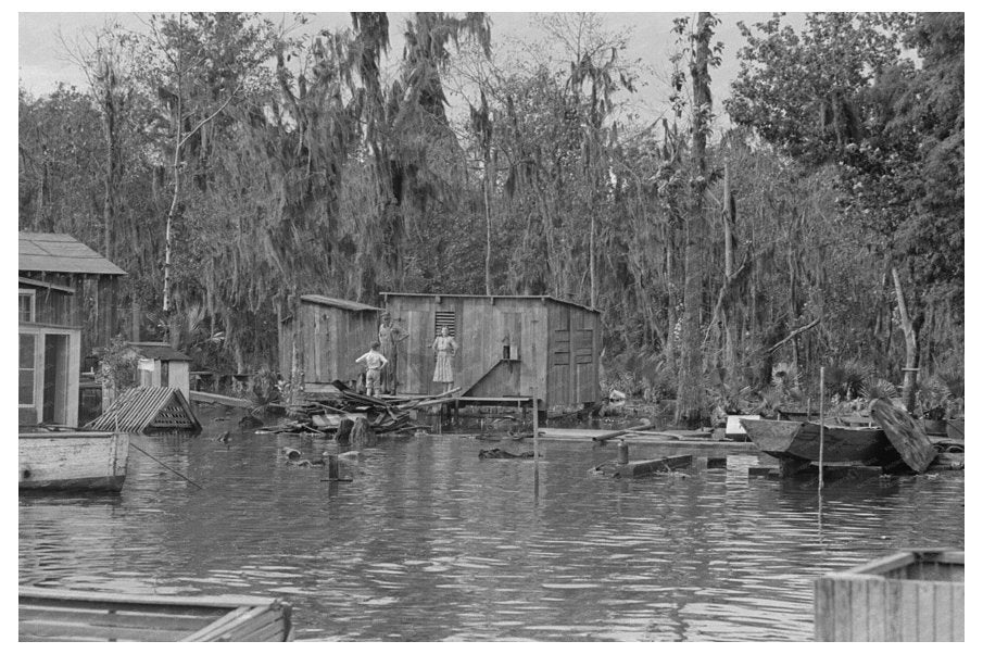 Fishermans Home on Bayou in Akers Louisiana 1938 - Available at KNOWOL