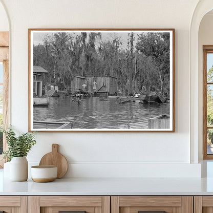 Fishermans Home on Bayou in Akers Louisiana 1938 - Available at KNOWOL