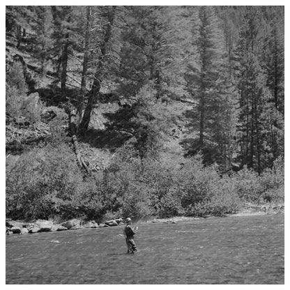 Fishing in Custer County Idaho Salmon River Valley 1942 - Available at KNOWOL