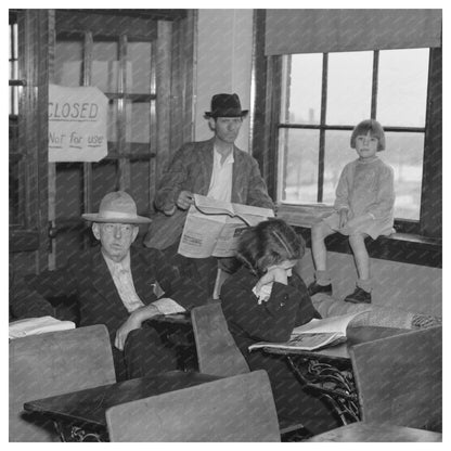 Flood Refugees in Schoolhouse East Prairie Missouri 1937 - Available at KNOWOL