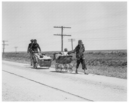 Flood Refugees Near Memphis Texas June 1937 - Available at KNOWOL