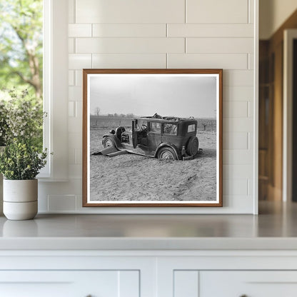 Flooded Automobile on Mackey Ferry Road Indiana February 1937 - Available at KNOWOL