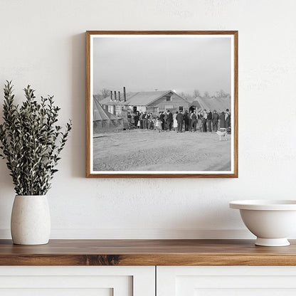 Food Line in Tent City Shawneetown Illinois 1937 - Available at KNOWOL