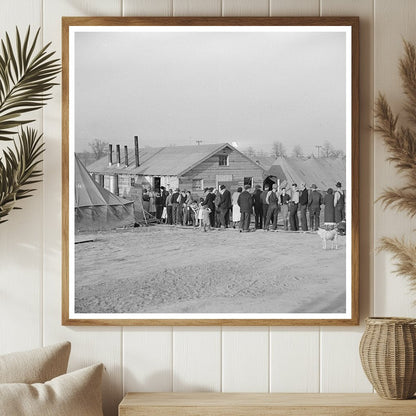 Food Line in Tent City Shawneetown Illinois 1937 - Available at KNOWOL