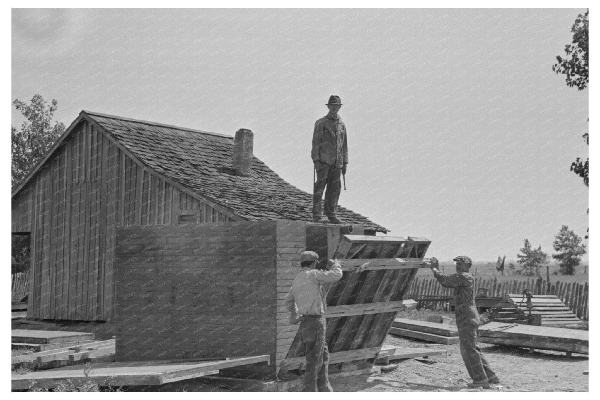 Food Storage Construction May 1938 Southeast Missouri Farms - Available at KNOWOL