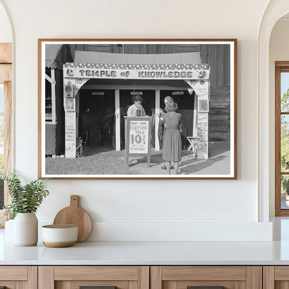 Fortune Tellers Cubicle at Donaldsonville Fair 1938 - Available at KNOWOL