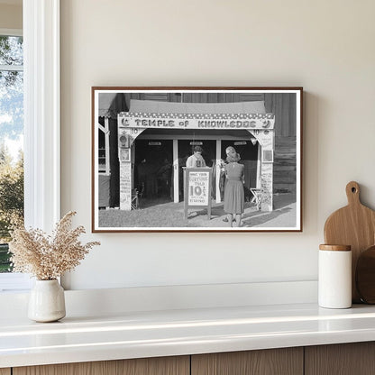 Fortune Tellers Cubicle at Donaldsonville Fair 1938 - Available at KNOWOL