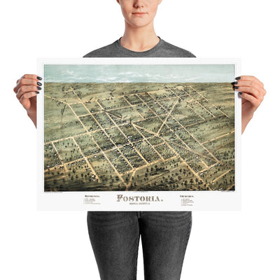 Fostoria, OH 1872 - Available at KNOWOL