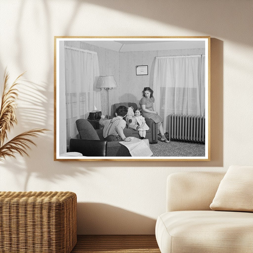 Fred Heath Family in 1942 Bantam Connecticut Apartment - Available at KNOWOL