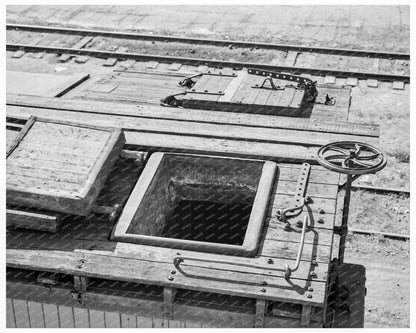 Freight Car at Potato Shed Tulelake California 1939 - Available at KNOWOL