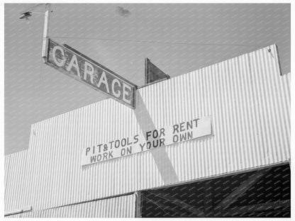 Fresno County Tools and Pit Rental Sign May 1939 - Available at KNOWOL